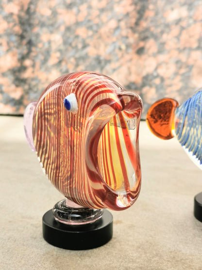 Fish Table Decor Glass- RE