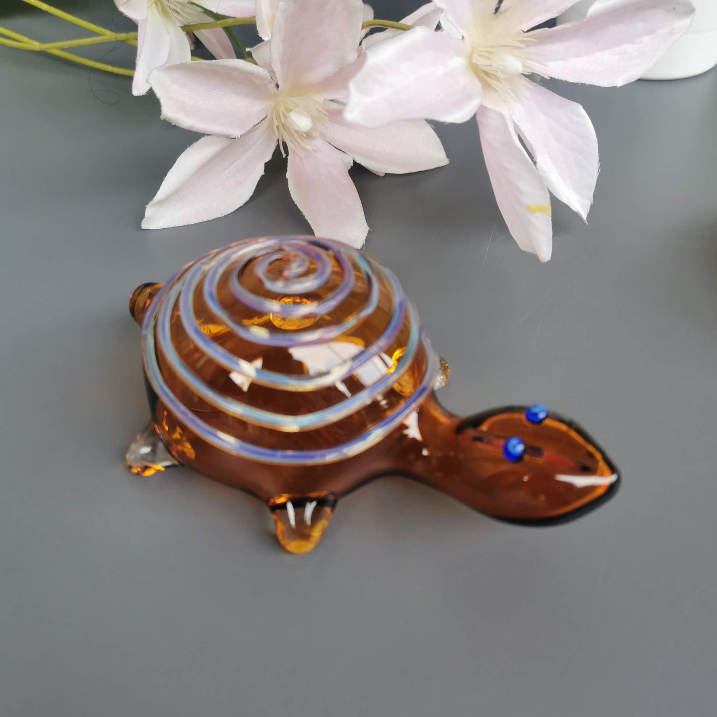 Glass Turtles- Amber