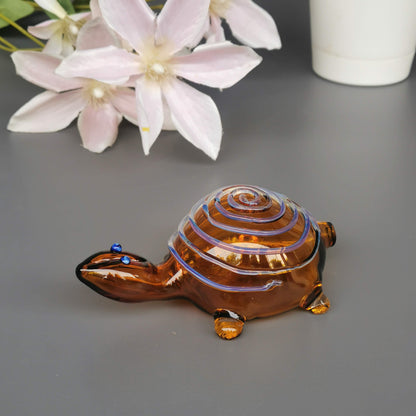 Glass Turtles- Amber