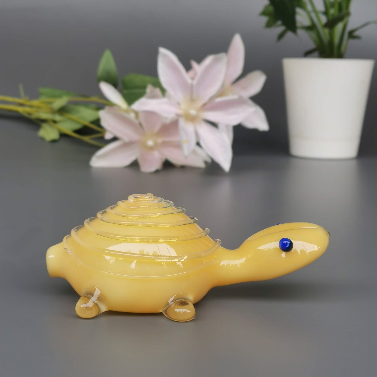 Glass Turtles- Ivory