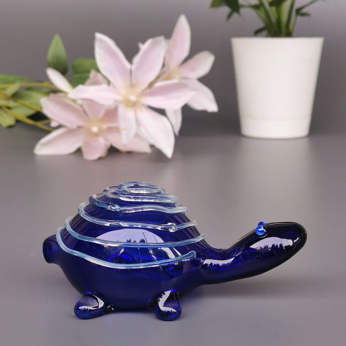 Glass Turtles- Brilliant Blue