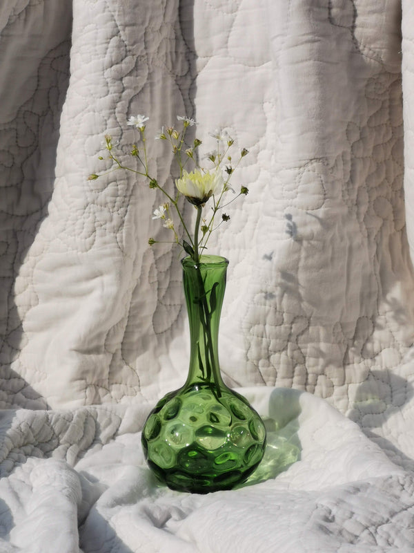 Murano Glass Style Vase- Jade