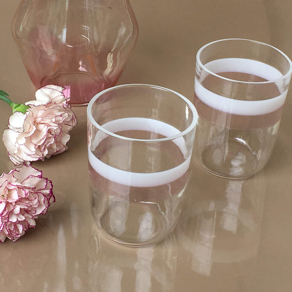 Handmade Scandinavian Tumbler Glass Set of 2