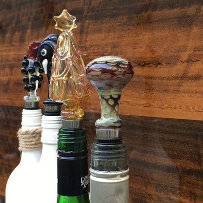 Wine Stoppers - Handblown Glass Very Unique - Factoh