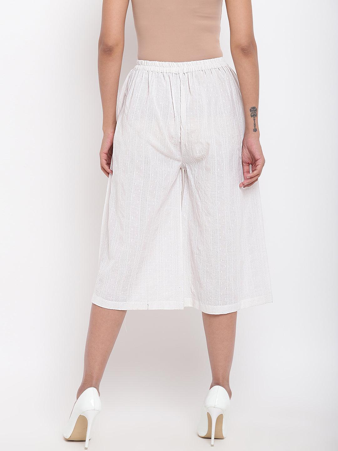 White Cotton Pant - trueBrowns