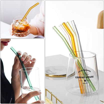 Mix Pack 6 pcs pack Glass Straws