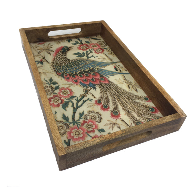 wood Tray large Vintage Persian Print - Factoh