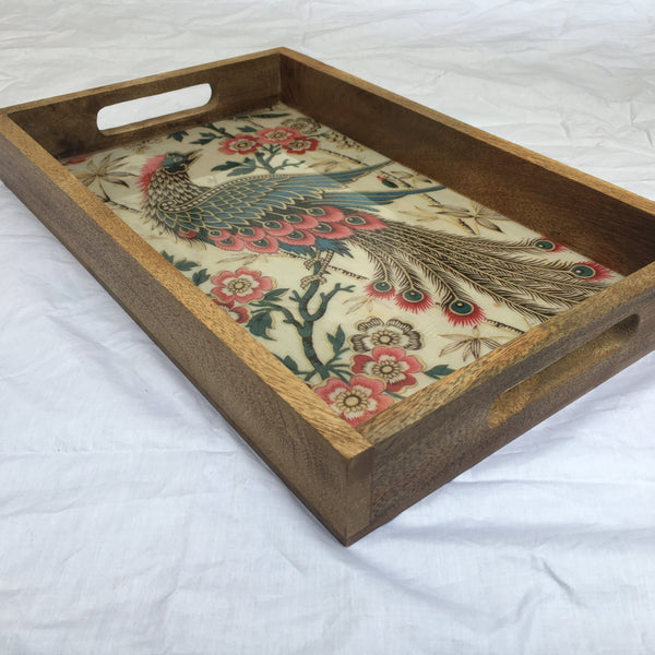 wood Tray large Vintage Persian Print - Factoh